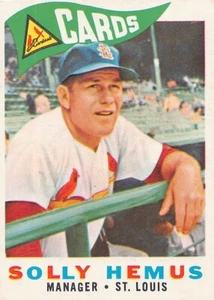 1960 Topps #218 Solly Hemus St. Louis Cardinals Manager - Picture 1 of 3