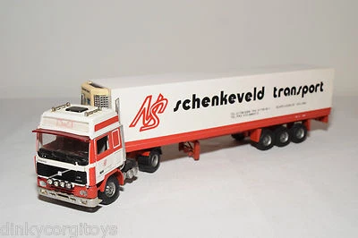 CAMION TEKNO VOLVO F12 CON RIMORCHIO SCHENKEVELD SCHIPLUIDEN OTTIMO CODICE 3 - Immagine 1 di 4