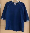 Samurai Jeans 3/4 Sleeve Raglan T-Shirt Indigo Size L Made in Japan