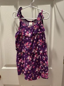 NWT Gymboree Girls Violet Floral Romper Size 7 - Picture 1 of 3