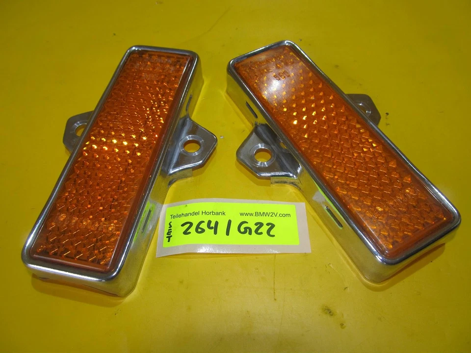 BMW R100 R90 R80 R75 R60 /6 /7 Satz Reflektor Gabelholme reflector - Bild 1 von 1