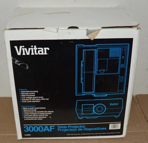 Vivitar 3000AF Slide Projector with Tray Remote Box Auto Focus - Picture 1 of 8