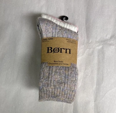 New Born Socks Women’s 3 Pair Multicolor Boot Socks Casual Activewear Classic - Image 1 of 4