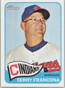 2014 Topps Heritage - Terry Francona #301 Cleveland Indians - Foto 1 di 2
