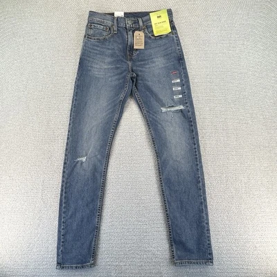 Levis 512 Slim Taper Jeans Mens 28x32 (28x30) Blue Denim Eco Performance - Image 1 of 4