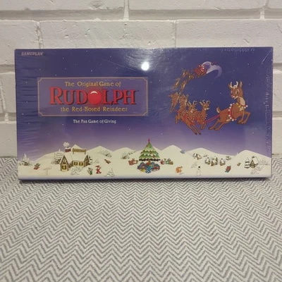 THE ORIGINAL Board GAME OF RUDOLPH THE RED-NOSED REINDEER GAMEPLAN 1995 - Image 1 of 4