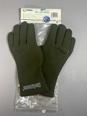 Hodgman Waterproof Fly Fishing Gloves, Men's Medium, Fits Tight , Neoprene Green - Image 1 of 4
