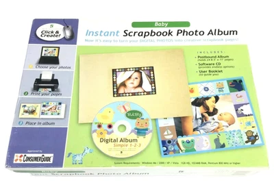Kit de álbum de recortes instantáneo Click & Create New Seasons álbum de fotos y CD de bebé envío gratuito Foto 1 de 2