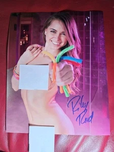 Foto firmata Riley Reid 8x10 stella adulta autografata - Foto 1 di 2