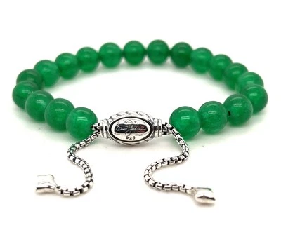 DAVID YURMAN Spiritual Bead Bracelet 925 Silver Silver With Green Onyx - Image 1 of 4