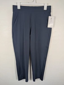 Athleta Brooklyn Ankle Pant Womens 8 Navy Blue Stretch Lightweight Travel Office - Picture 1 of 14