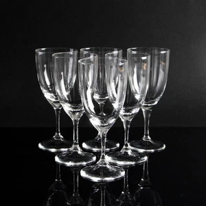 Cenedese crystal blown glass white wine glass SET of six stemware vintage - Picture 1 of 6