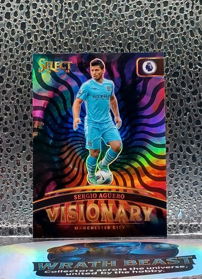 Sergio Aguero - 2024-25 Panini Select - Visionary Case Hit - Man City Legend  - Image 1 of 1