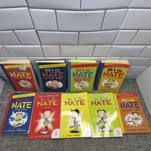 Big Nate Graphic Novels Lincoln Perice Chapter Books Lot Of 9 - Imagen 1 de 10