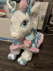 Build A Bear Glacial Glisten Rentier Plüsch weiß funkelt Weihnachten Urlaub Einheitsgröße - Bild 1 von 3