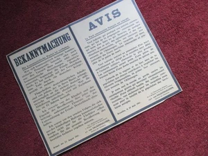 WW2 GERMAN POSTERS IN OCCUPIED FRANCE -24 - Picture 1 of 1