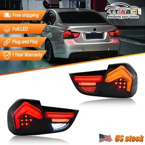 Full LED Tail Lights w/Sequential For BMW 3 Series E90 Sedan 2009-2012 Rear Lamp - Picture 1 of 24