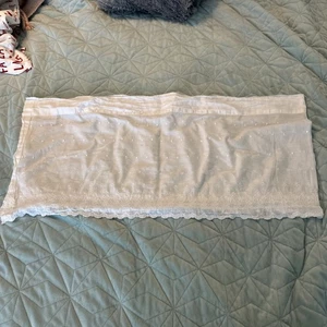 Simply Shabby Chic-white Lace Cotton Valance-Just One-56” x 15” - Picture 1 of 6