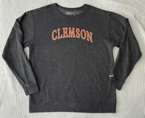 Clemson Mens Medium Sweatshirt Dark Gray Tigers LEAGUE Tri-blend Sweats M NCAA - Picture 1 of 7