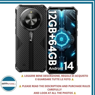 FOSSIBOT F105 Smartphone Android 14 64GB Display 6.5" RAM 4GB -  TESTATO - Immagine 1 di 4