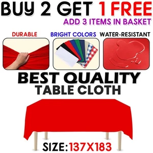 Dining Tablecloth Rectangle Table Cover Protector Kitchen Parties Wwdding Decor - Picture 1 of 15