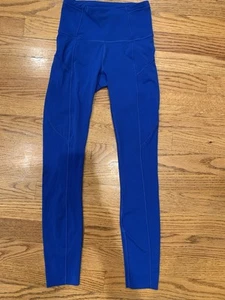 Lululemon Womens Fast Free Tight II High Rise 23 “7/8 Pants 0 Blue Nulux - Picture 1 of 11