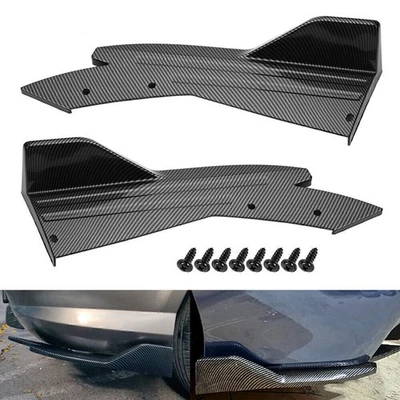 Carbon-Look Rear Diffuser Bumper Lip Side Splitters For BMW 4 Series F32 F33 F36 - Изображение 1 из 4