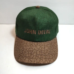Sombrero John Deere Gorra Ajustable Marrón y Verde Correa Trasera Raro EE. UU.  - Imagen 1 de 16