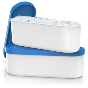 Ice Cream Containers - 2 Quart Ea. (Set of 2) - Premium Reusable Freezer Stor... - Picture 1 of 6