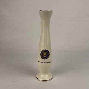 Vintage University of Notre Dame 8.5" Bud Vase DEC American Inc Trenton, NJ - Picture 1 of 10
