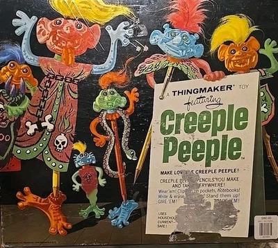 Mattel Creeple Peeple ThingMaker 1964 lápiz People Mold Creator Foto 1 de 4