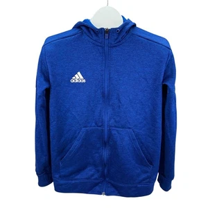 Adidas ClimaWarm Hoodie Full Zip Royal Blue Athletic Jacket Mens Medium M - Picture 1 of 11