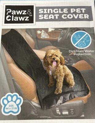 Dog Car Seat Cover Black Waterproof NEW open Box For Small Dogs 44”x21” Safe - Image 1 of 2