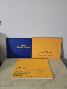 Lot of 3 Baseball Softball Scorebooks - Picture 1 of 7