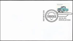 US 5104 Pickup Trucks 1965 Ford F-100 BWP FDC 2016 - Picture 1 of 1