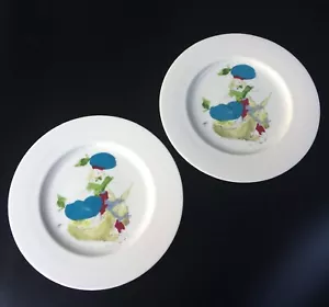 Marcel Vertes French HARVEST 9” Plate SET OF 2 CASTLETO Woman Donkey USA - Picture 1 of 5