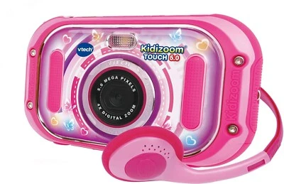 Vtech KidiZoom TOUCH 5.0 PINK Kinderkamera 5 MP inkl Kopfhörer Handschlaufe - Bild 1 von 4