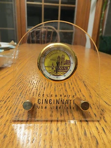 New Old Stock LeJour PATENTED SIXTY Color Cincinnati Bicentennial Clock 1988-BAT - Picture 1 of 6