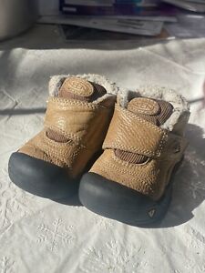 Toddler Keen Kootenay Brown Leather Ankle Winter Boots 1006218 Toddler Size 5