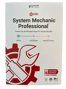 New iolo System Mechanic Professional Protect Cleans Repair & Speeds PC Tune Up - Picture 1 of 3