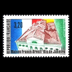 Francia 1990 - Aniversario de la Casa Francés-Brasil - Río de Janeiro - Sc 2226 Estampillada sin montar o nunca montada - Imagen 1 de 2