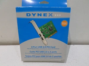 Dynex Model DX-2P2C 2-Port USB 2.0 PCI Card - NEW! - Picture 1 of 4