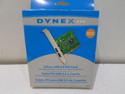 Dynex Model DX-2P2C 2-Port USB 2.0 PCI Card - NEW! - Image 1 of 4