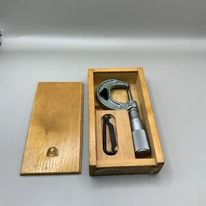 Vintage Fowler Micrometer 0-1 0-25 0.01. No. 52 248 001 In Orig. Box Nice - Picture 1 of 7
