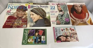 Lot of 6 Crochet Project Magazines Hats, Sweaters, Scarves, Accessories Plus - Picture 1 of 24