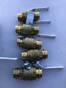 FNW FNWX432J 1-1/2" Full Port Water Service Forged Brass Ball Valve w/ Press End - Picture 1 of 4