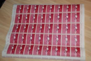 ROME Olympic GAMES, SHOT PUT - San Marino MNH Full Sheet of 40, 1960 SC 456 - Picture 1 of 2
