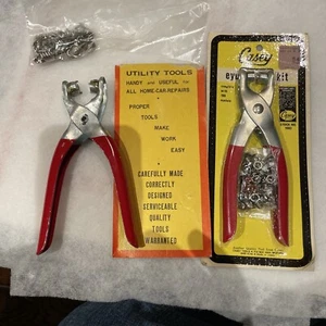 Kit d'outils à oeillets avec 100 pièces oeillets assortis 1 neuf en emballage scellé 1 occasion - Photo 1 sur 4