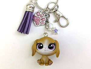Littlest Pet Shop Schlüsselanhänger Mini LPS luftiges Beagleton #235 Baby Beagle Welpe Hund - Bild 1 von 4