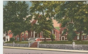Leinen Postkarte Presbyterianische Kirche, Martinsville, VA unbespielt - Bild 1 von 2
